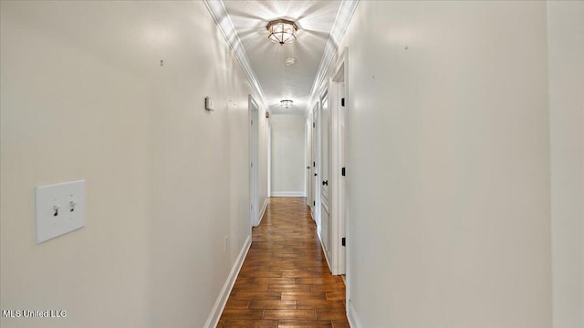 112 Eastgate Cir, Forest, MS 39074 - hall featuring hardwood / wood-style flooring and crown molding