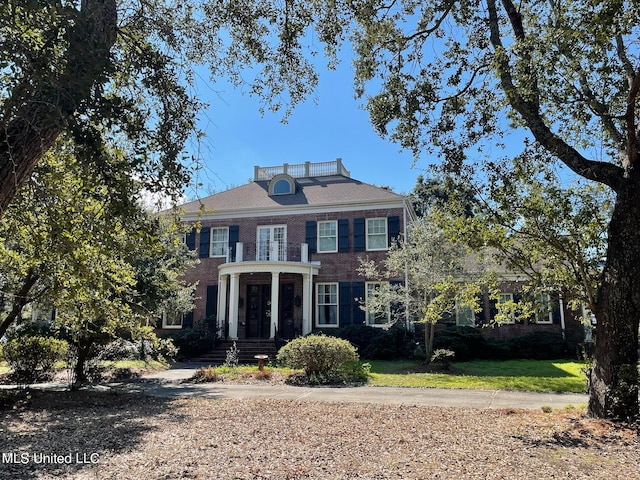 view of colonial home