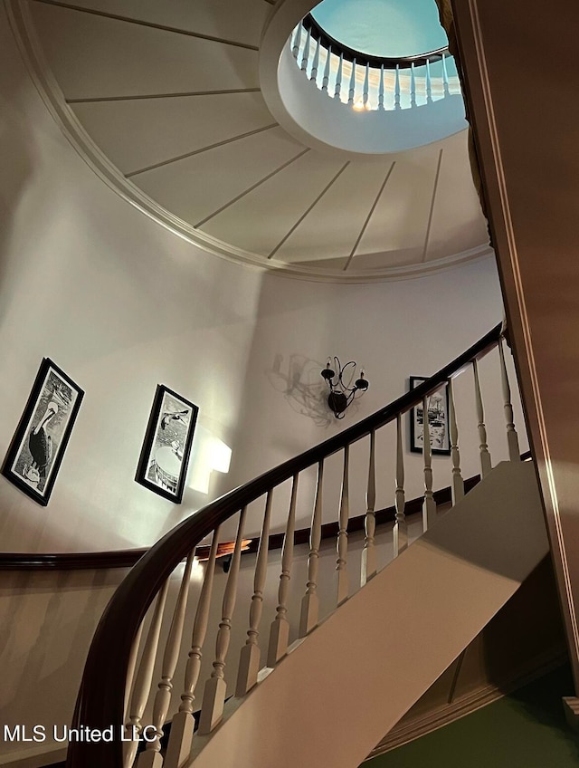 view of staircase