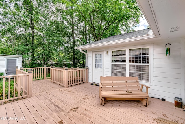 315 Church St, Madison, MS 39110 - deck with view of scattered trees