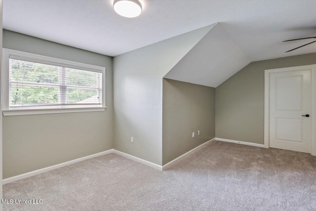 207 Keystone Pl, Brandon, MS 39042 - additional living space featuring carpet, vaulted ceiling, and baseboards
