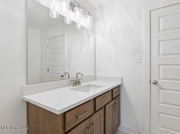 bathroom featuring vanity