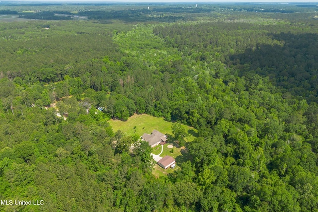48 Harrell Rd, Hattiesburg, MS 39401 - bird's eye view of a heavily wooded area