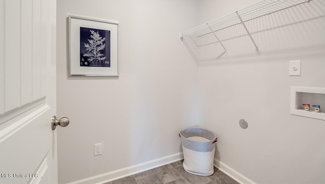 57 Silo Ln, Byhalia, MS 38611 - laundry area featuring hookup for a washing machine, baseboards, and electric dryer hookup