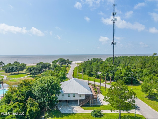 129 Marcie Dr, Long Beach, MS 39560 - aerial view of property and surrounding area with a nearby body of water