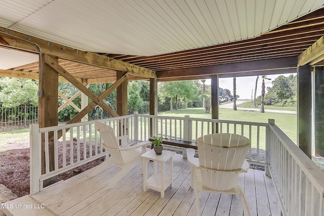129 Marcie Dr, Long Beach, MS 39560 - deck featuring a lawn