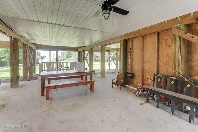 129 Marcie Dr, Long Beach, MS 39560 - view of patio / terrace featuring ceiling fan