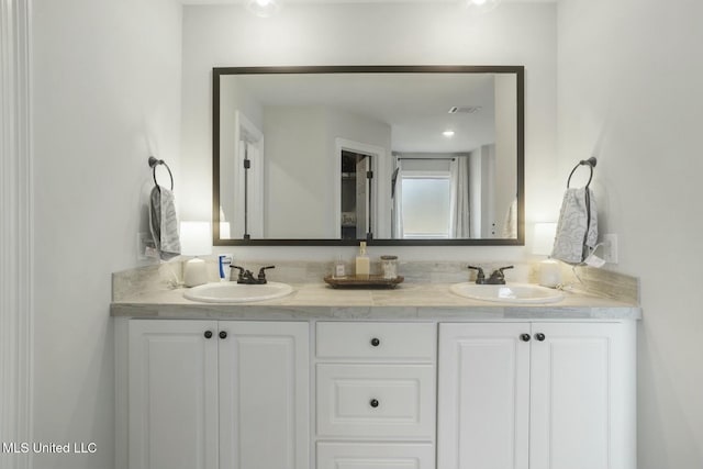 bathroom with vanity