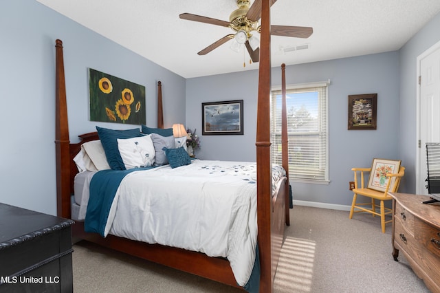 9194 Rosalie Cv, Olive Branch, MS 38654 - bedroom with carpet floors and ceiling fan