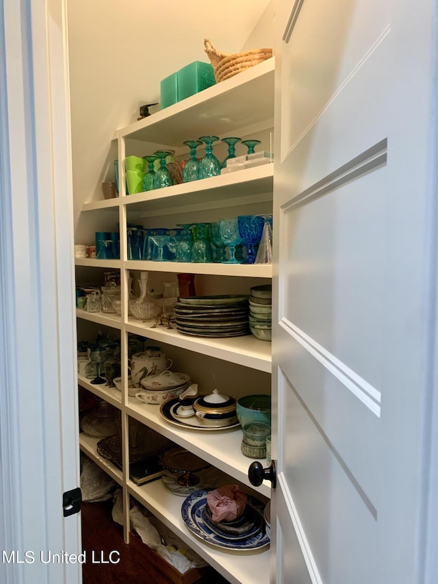 view of pantry