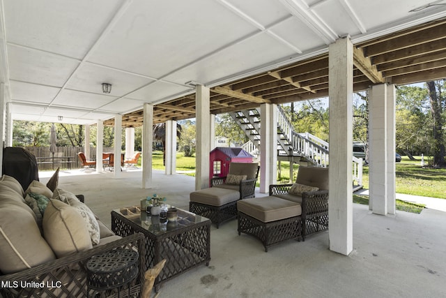 view of patio / terrace with outdoor lounge area