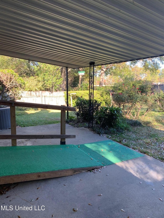 view of home's community with a yard and a patio area