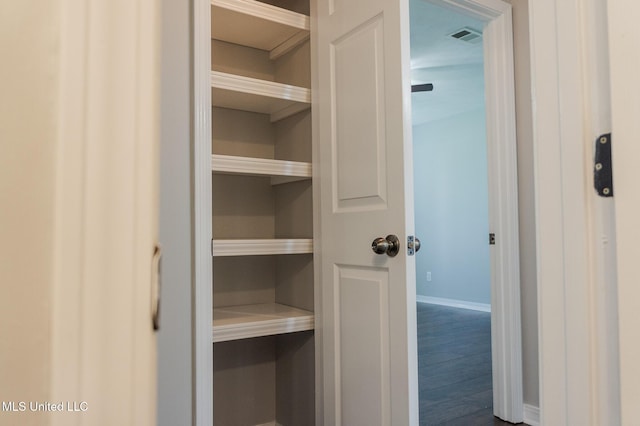 view of closet
