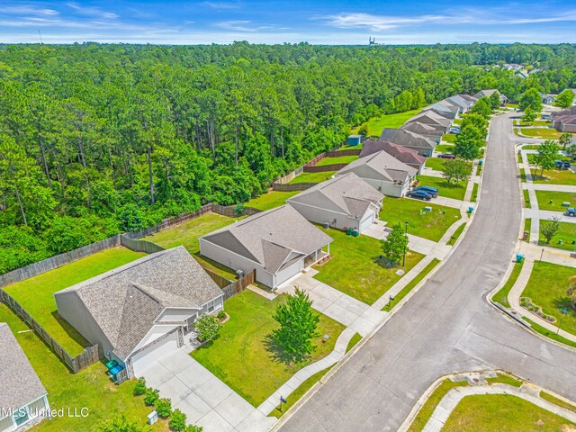 13400 Willow Oak Cir, Gulfport, MS 39503 - aerial view of residential area with a forest