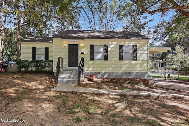 view of front of home