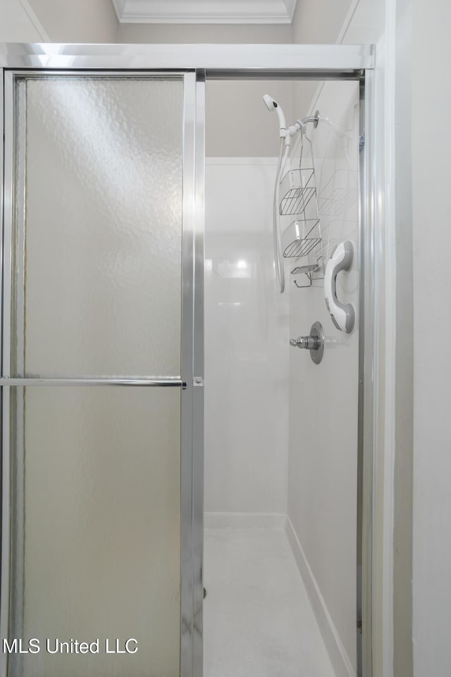 262 Geneva Blvd, Madison, MS 39110 - full bath with a shower stall and crown molding