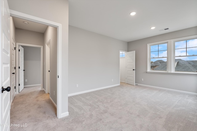 view of carpeted empty room