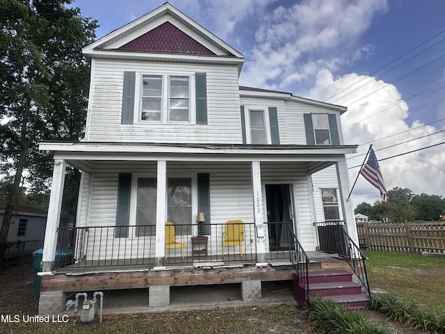 1003 41st Ave, Gulfport, MS 39501 - view of front of home featuring covered porch