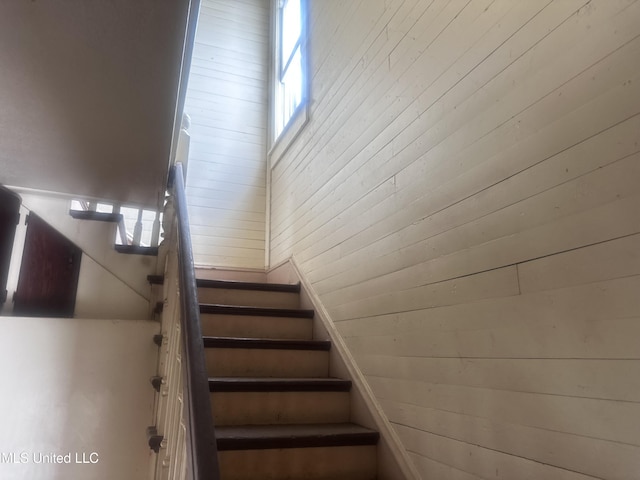 1003 41st Ave, Gulfport, MS 39501 - staircase featuring wood walls