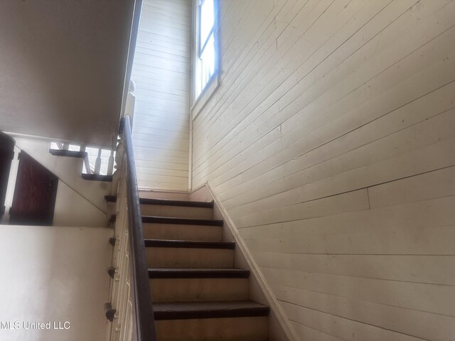 1003 41st Ave, Gulfport, MS 39501 - staircase featuring wooden walls
