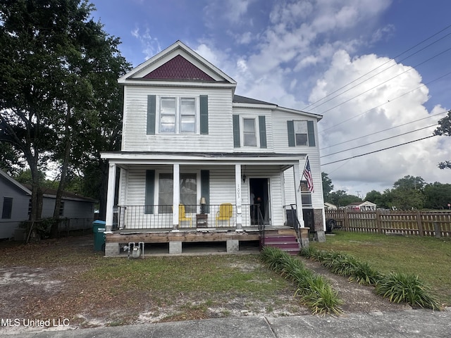 1003 41st Ave, Gulfport, MS 39501 - view of front of house with covered porch