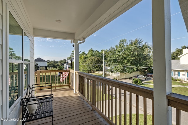 view of wooden terrace