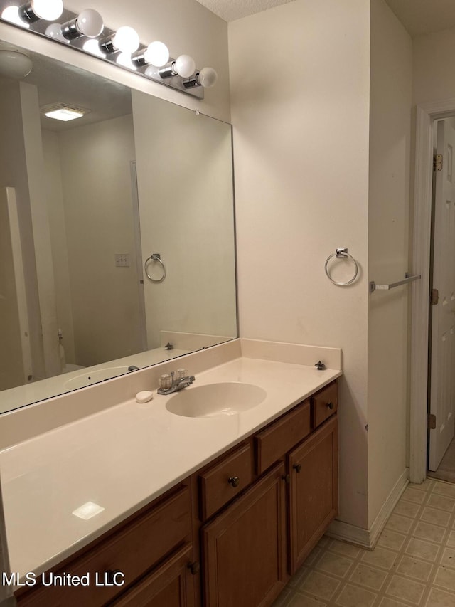 bathroom with vanity