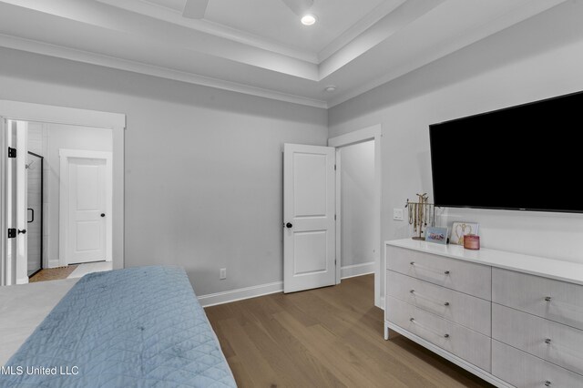 118 Seymour Dr, Madison, MS 39110 - bedroom featuring ornamental molding, wood finished floors, baseboards, and recessed lighting