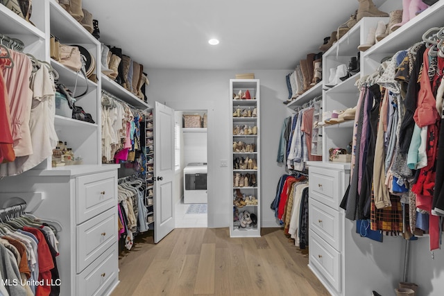 118 Seymour Dr, Madison, MS 39110 - spacious closet featuring light wood-style flooring and washer / clothes dryer