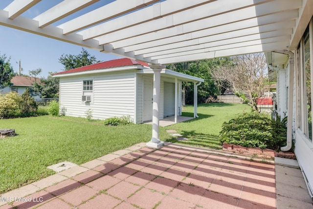 2802 Ridgewood Ave, Pascagoula, MS 39567 - view of patio with a pergola and cooling unit