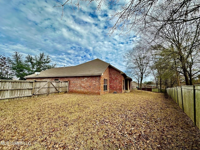 view of side of property