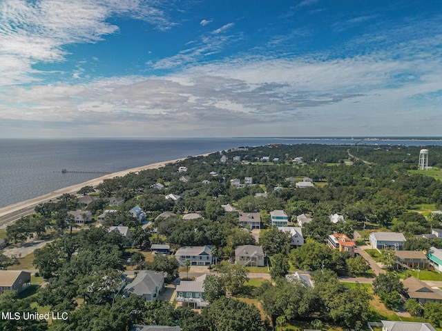 112 Vista Dr, Pass Christian, MS 39571 - bird's eye view with a water view and a residential view