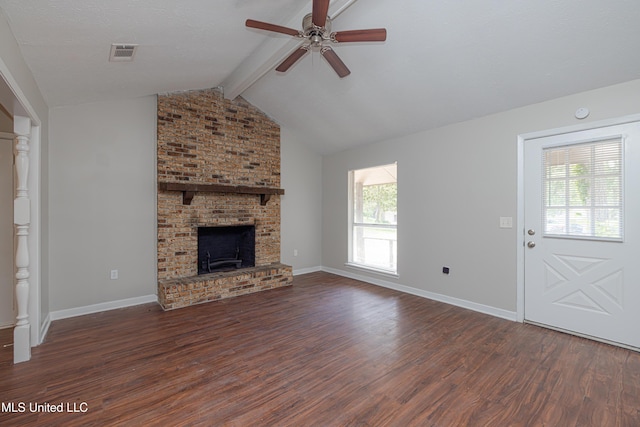 27 Wisteria Ct, Jackson, MS 39204 - unfurnished living room with wood finished floors, ceiling fan, and baseboards