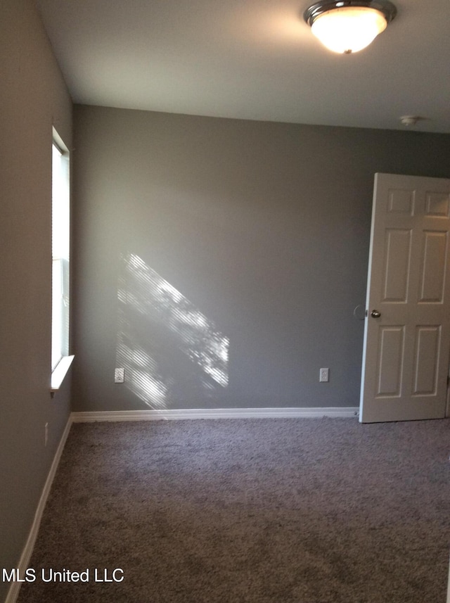 empty room featuring carpet flooring