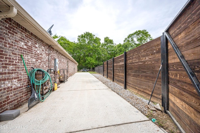 exterior space with fence