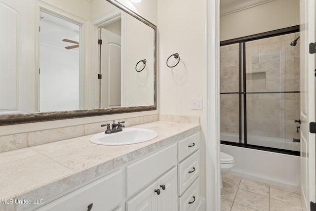 117 Belle Ct, Madison, MS 39110 - bathroom with vanity and shower / bath combination with glass door