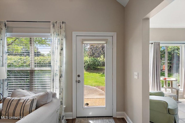 1510 Independence Blvd, Flowood, MS 39232 - doorway featuring baseboards and wood finished floors