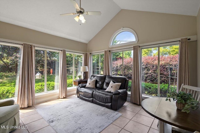 1510 Independence Blvd, Flowood, MS 39232 - sunroom featuring tile patterned floors and high vaulted ceiling