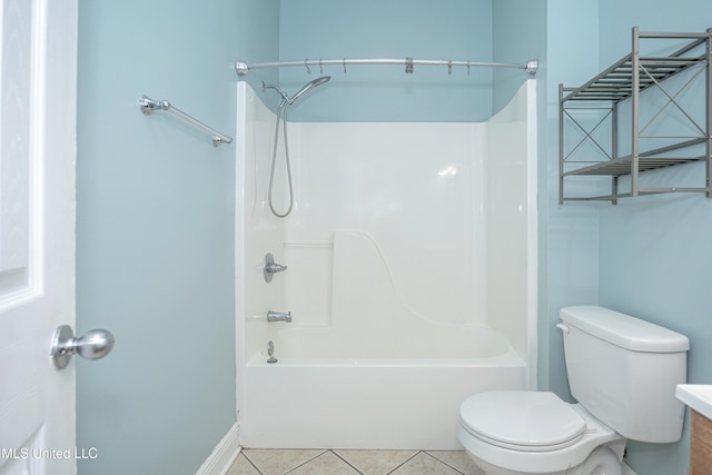 8002 Martin Bluff Rd, Gautier, MS 39553 - bathroom featuring tile patterned floors, tub / shower combination, and vanity