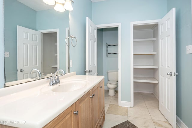 8002 Martin Bluff Rd, Gautier, MS 39553 - bathroom with vanity and a chandelier