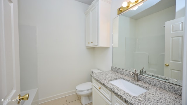 826 Windward Dr, Richland, MS 39218 - full bathroom featuring tile patterned floors, vanity, and a shower