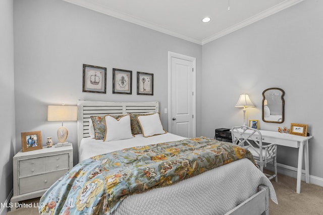 131 Camden Trl, Madison, MS 39110 - carpeted bedroom featuring crown molding and recessed lighting