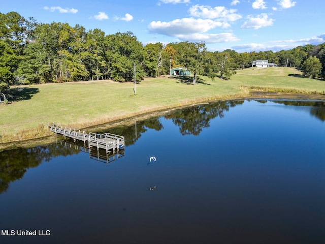 exterior space featuring a boat dock