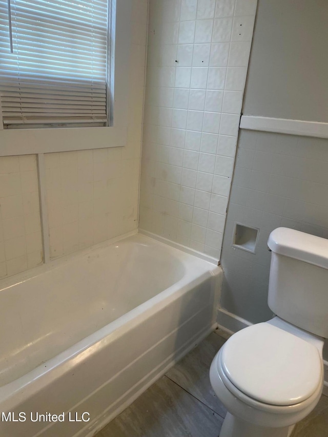 409 E Mayes St Unit 1, 2, 3, Jackson, MS 39206 - full bath with toilet and tile walls