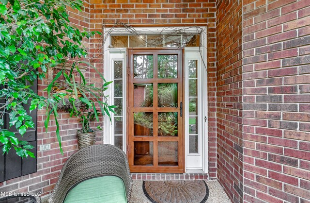 3 Carriage Court Pl, Brandon, MS 39047 - doorway to property featuring brick siding