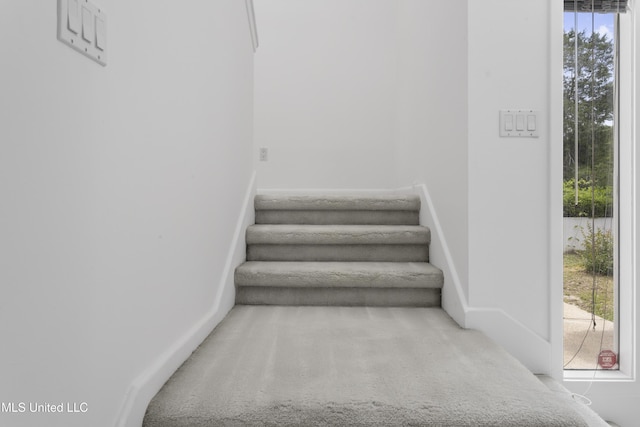 11 Bayou Pl, Gulfport, MS 39503 - stairs with carpet flooring and baseboards