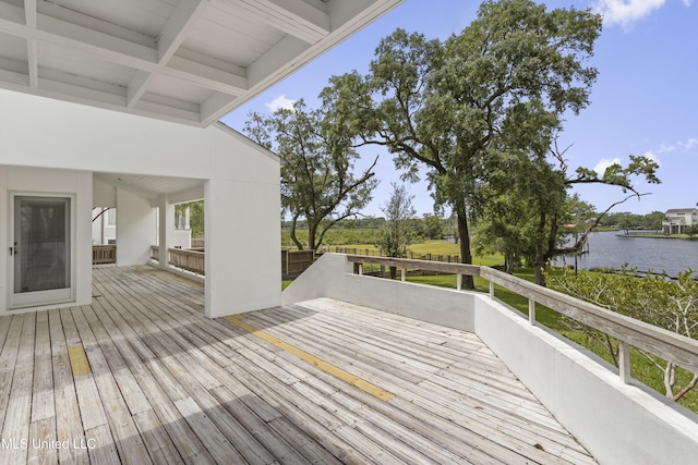 11 Bayou Pl, Gulfport, MS 39503 - wooden deck with a water view