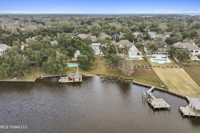 11 Bayou Pl, Gulfport, MS 39503 - aerial perspective of suburban area featuring a nearby body of water