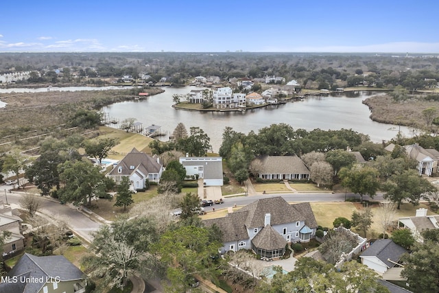 11 Bayou Pl, Gulfport, MS 39503 - aerial view of residential area featuring a nearby body of water