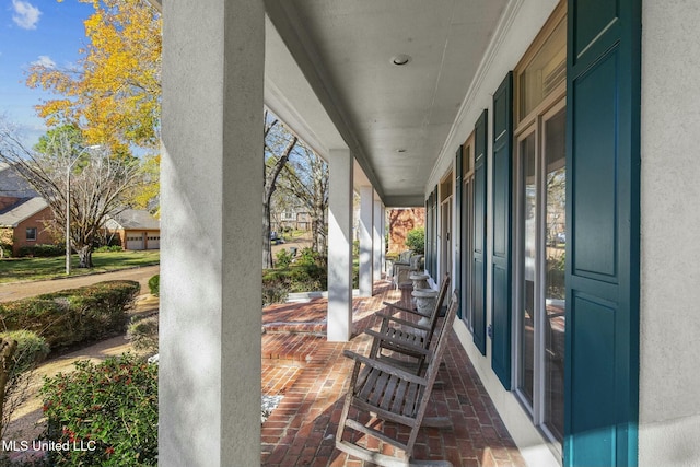 view of patio / terrace featuring a porch